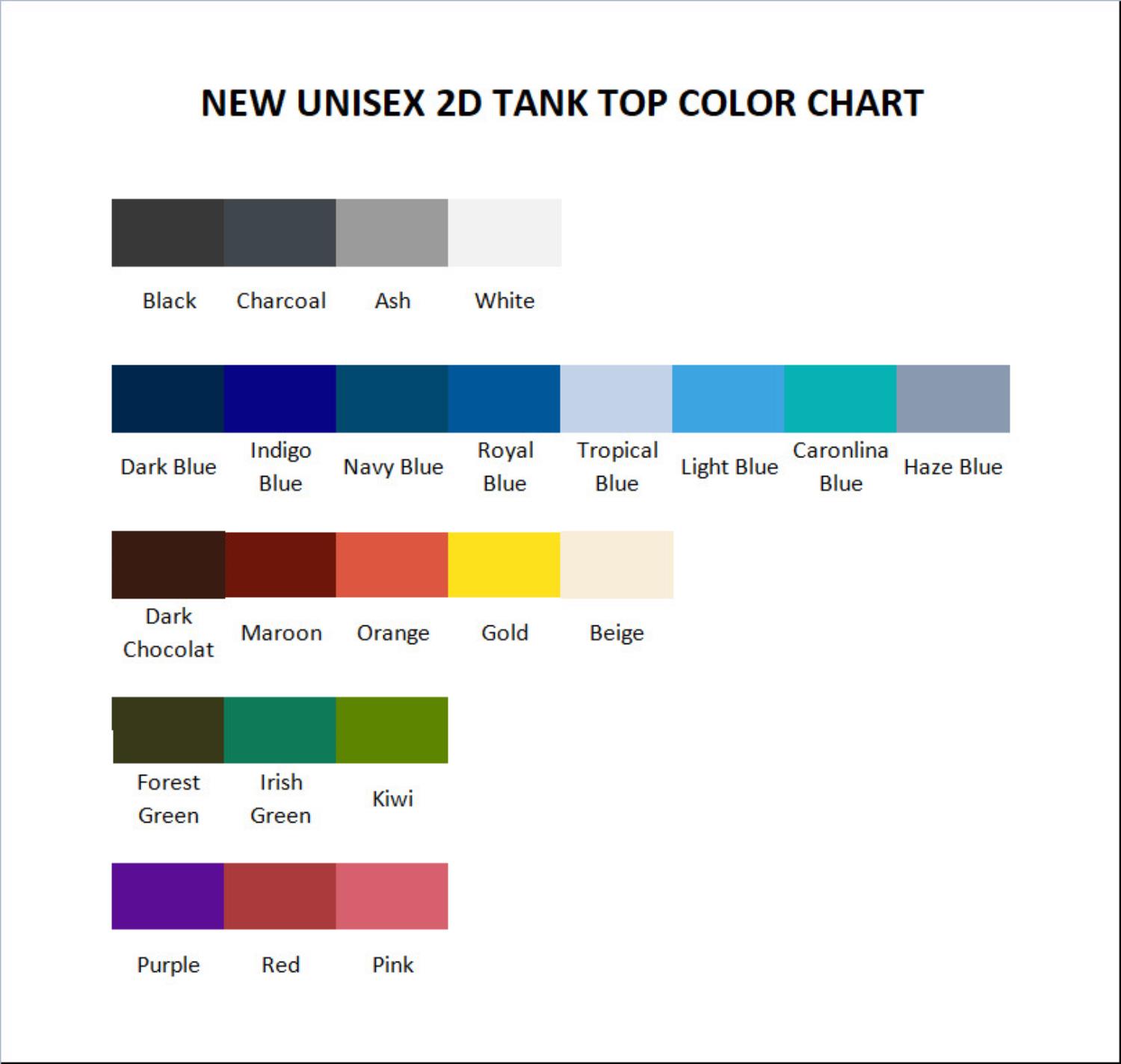 tank top color chart - Omori Gifts