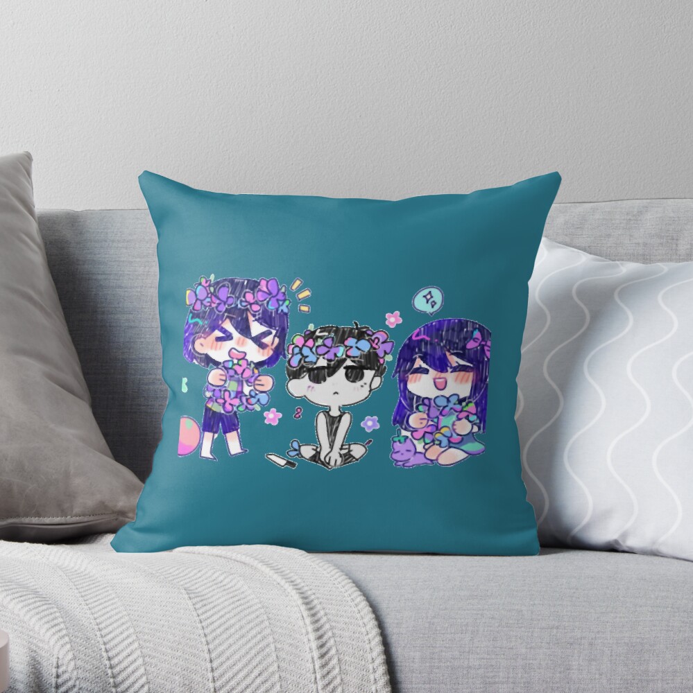 Omori Squad Caracters 2022 Throw Pillow